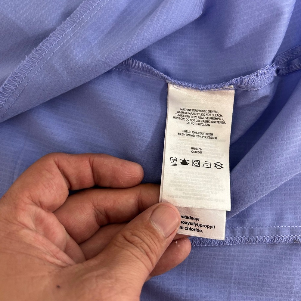 Columbia PFG Tamiami Shirt Womens Medium Blue Sleeveless Vented Snap Front - Picture 4 of 12